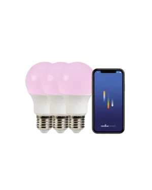 Smart Bulb RGB A60 E27 8W 806 Lumens Pack of 3