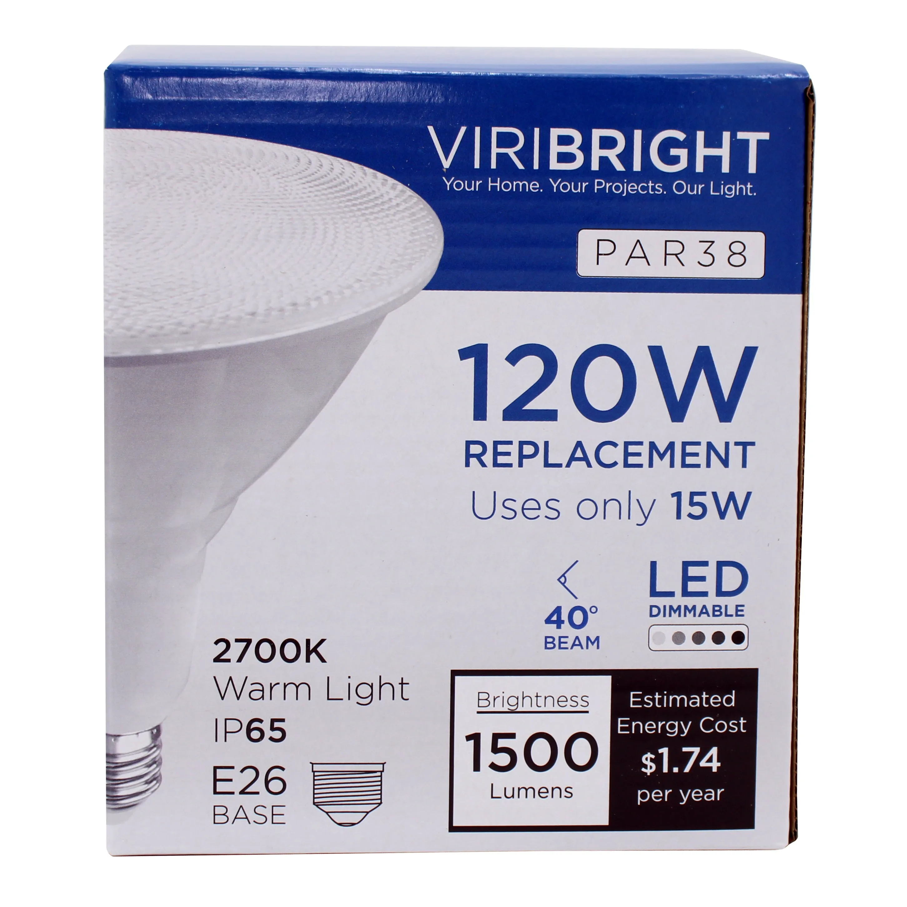 100-Watt Equivalent PAR38 Shape E26 Base 1500 Lumen LED Light Bulb