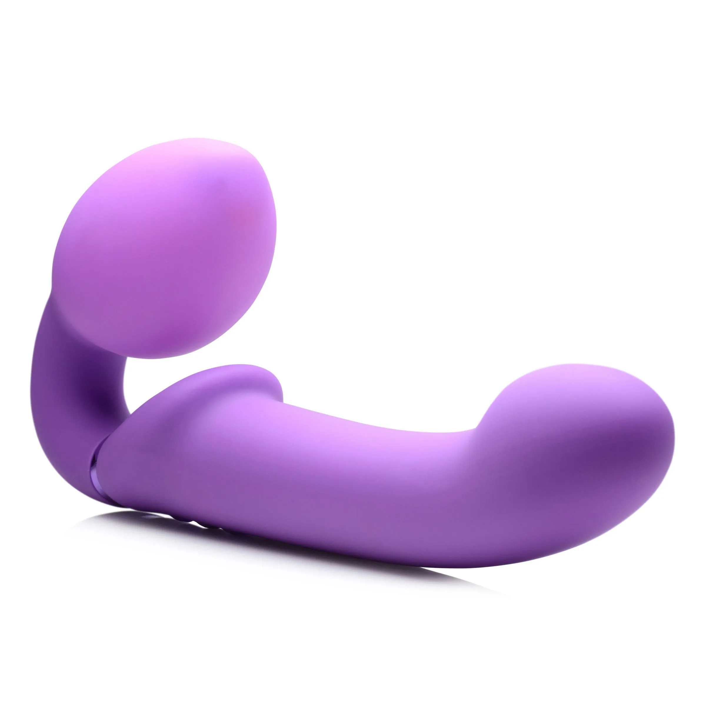 10x Ergo- Fit G-Pulse Inflatable and Vibrating  Strapless Strap- on - Purple