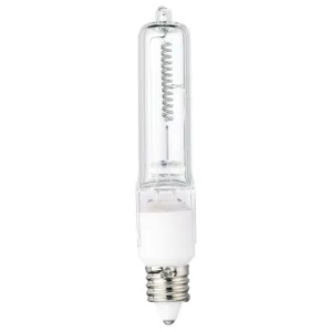 150 Watt T4 Single-Ended Halogen Clear E11 (Mini-Can) Base, 120 Volt, Card