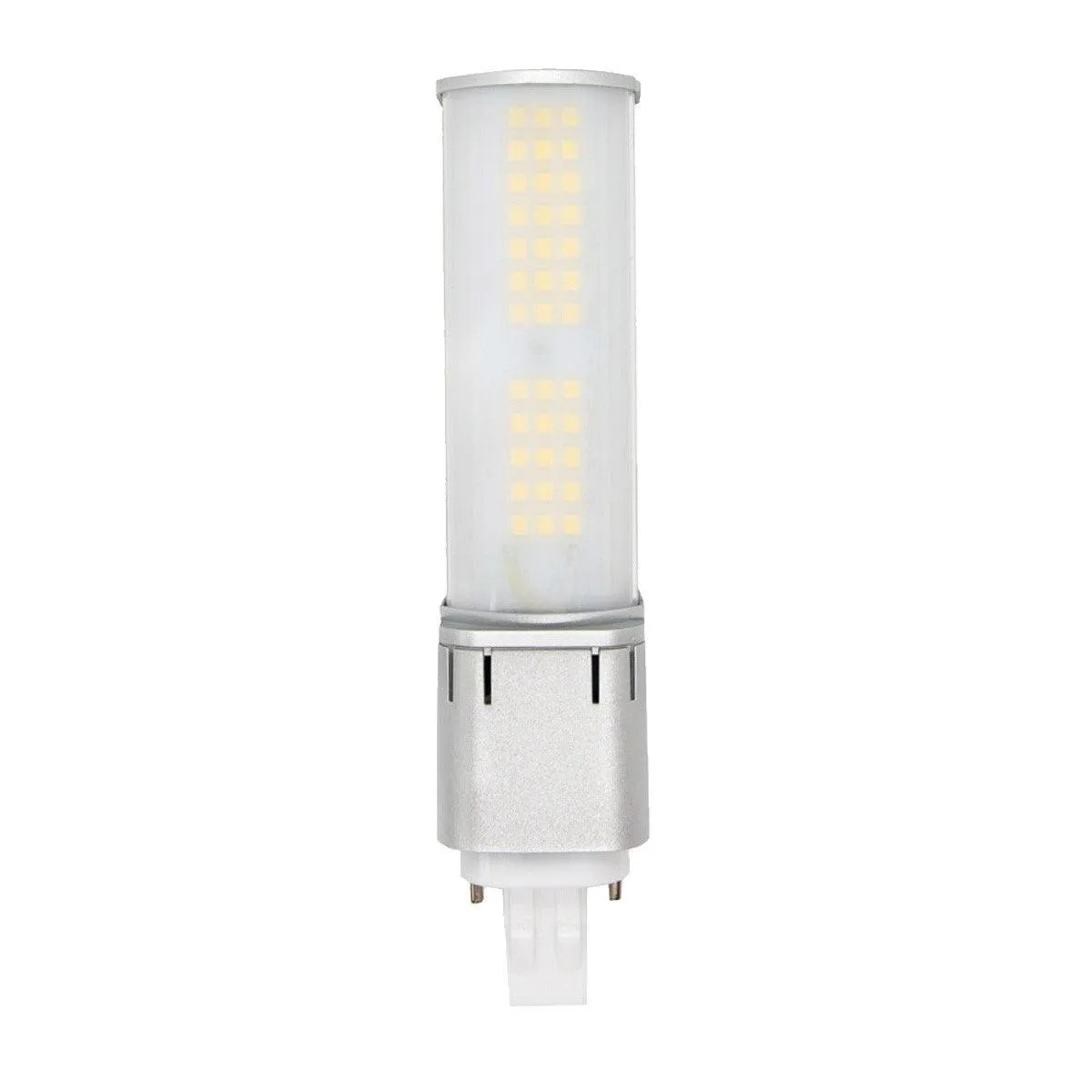 2 pin PL LED Bulb, 7W, 870lm, 3500K, Horizontal, 13W CFL Equal, GX23-2 Base, Direct Or Bypass