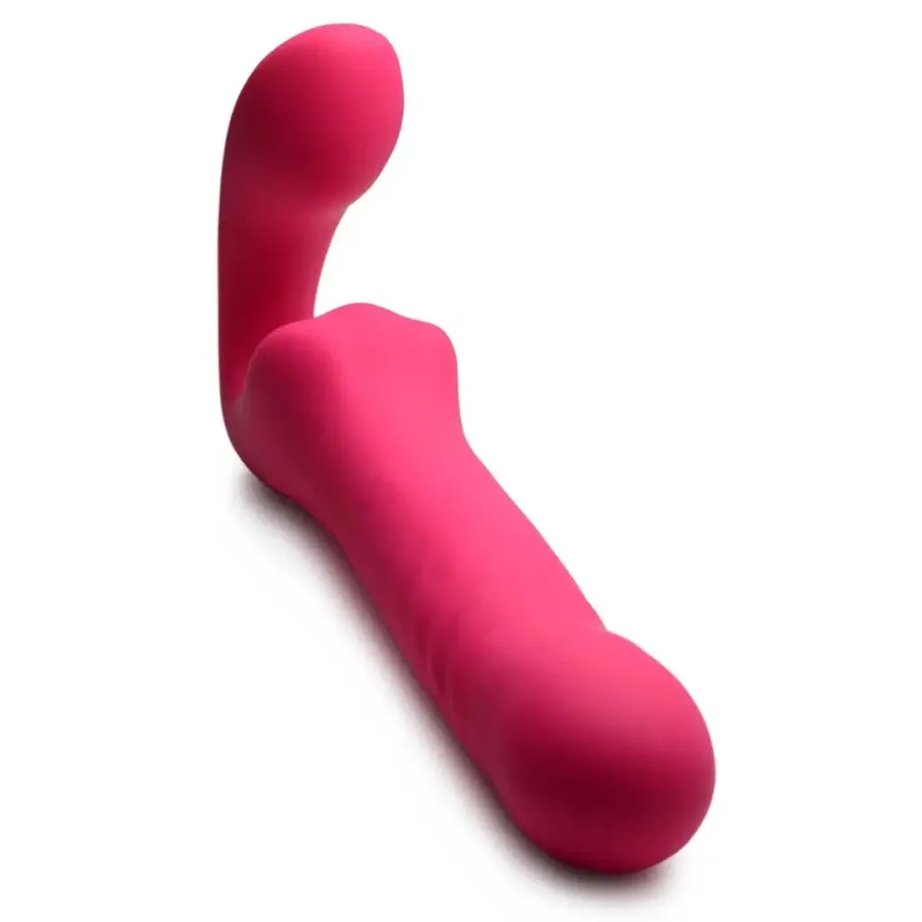 30x Thrusting And Vibrating Strapless Strap-on With Remote Control