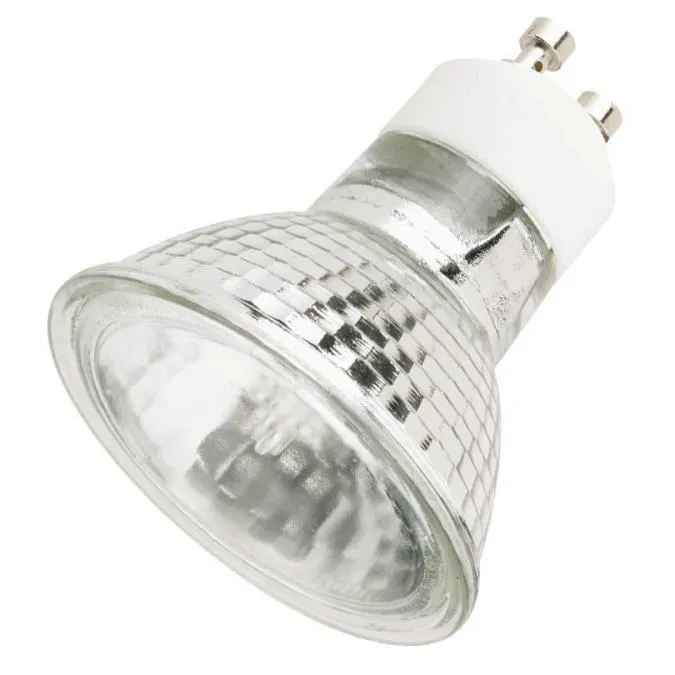 35 Watt MR16 Halogen Flood Clear Lens GU10 Base, 120 Volt, Card