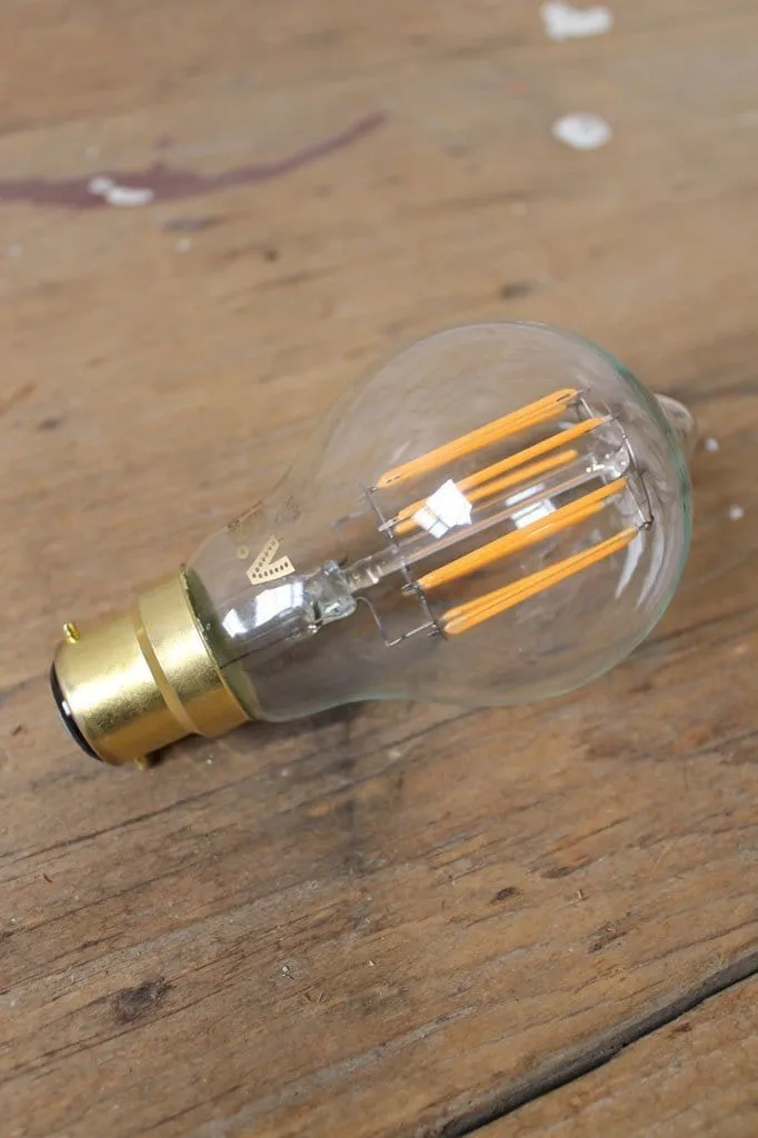 6W B22 Filament LED A60 2200K Bulb Dimmable