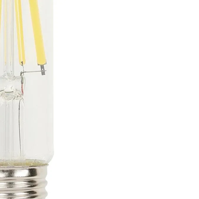 8W T10 Filament LED Dimmable Clear 2700K E26 (Medium) Base