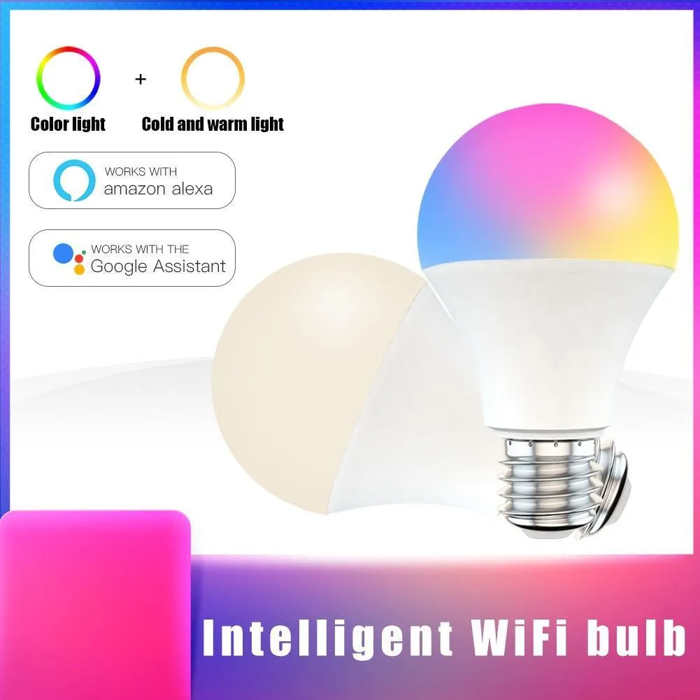 9W Wifi E27 Dimmable RGB Voice Control Smart Bulb