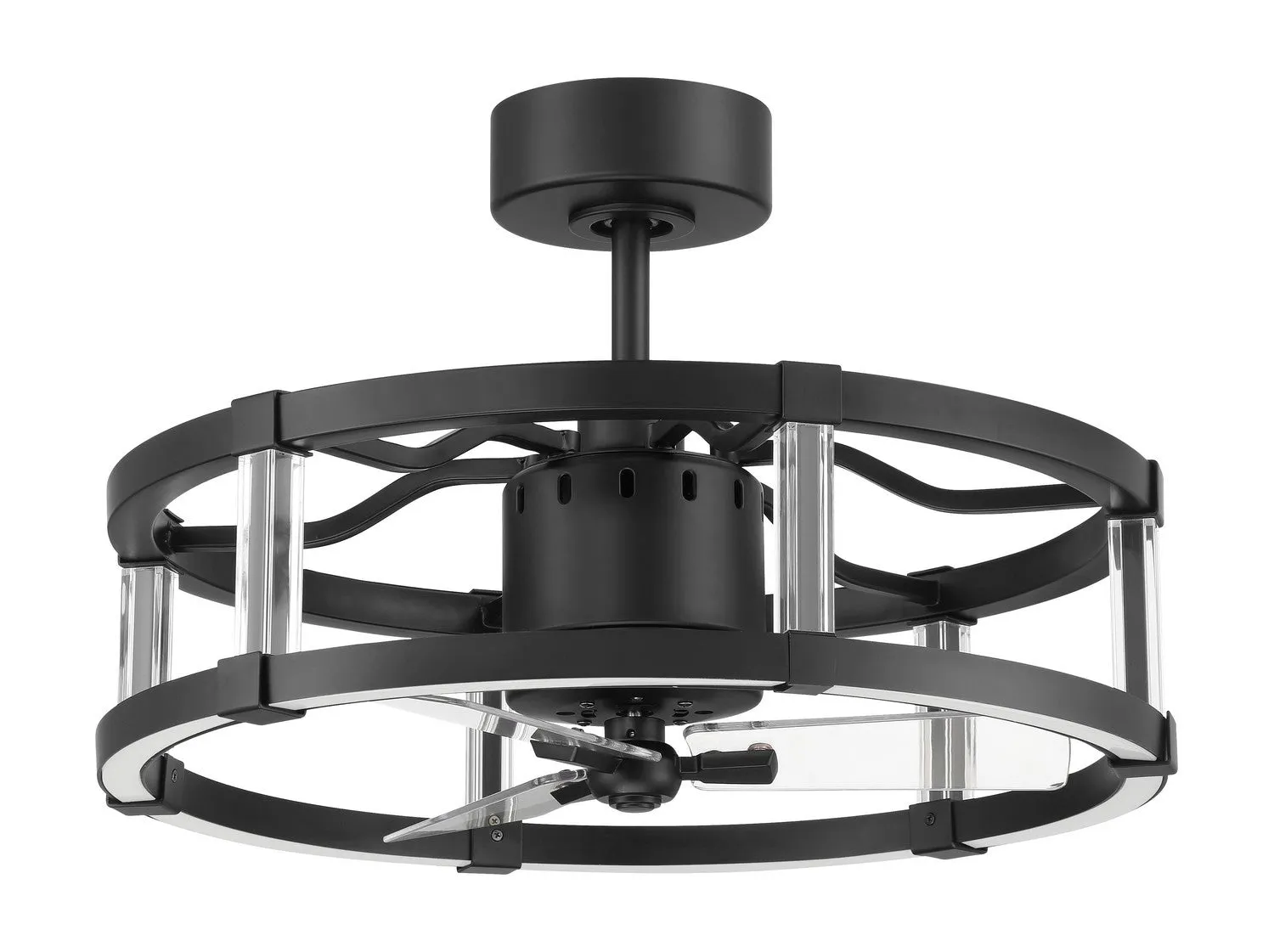 Alexis 18" Ceiling Fan in Flat Black