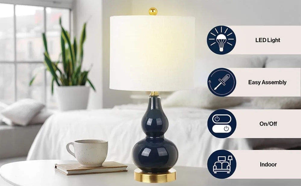 Aliza 20.5" Mini Glass LED Table Lamp