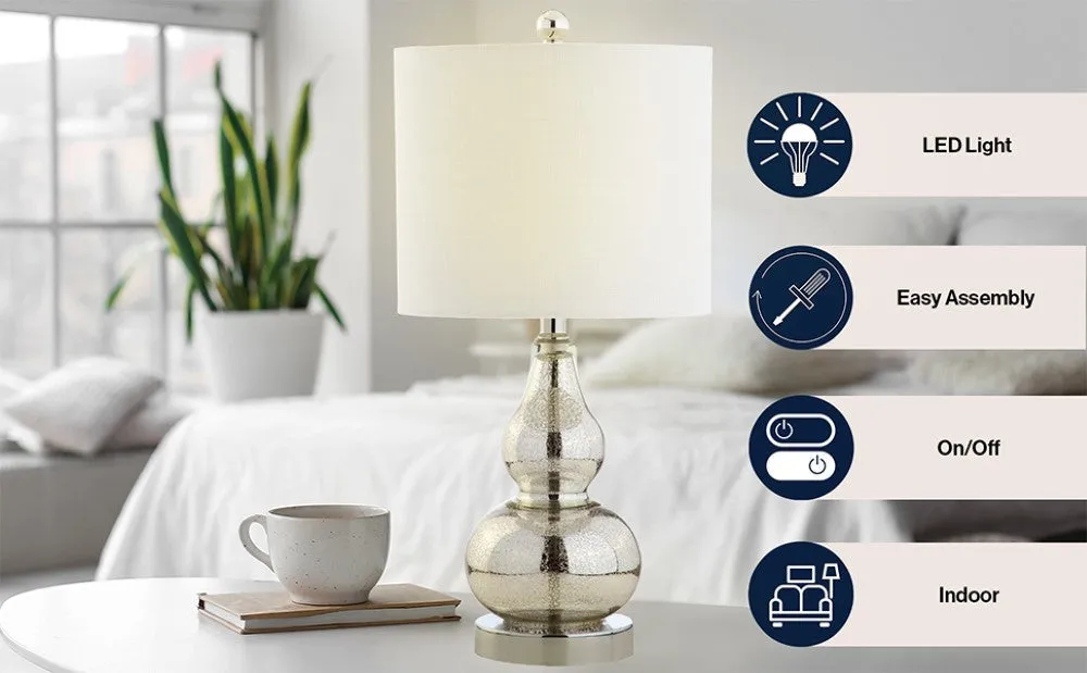 Aliza 20.5" Mini Glass LED Table Lamp