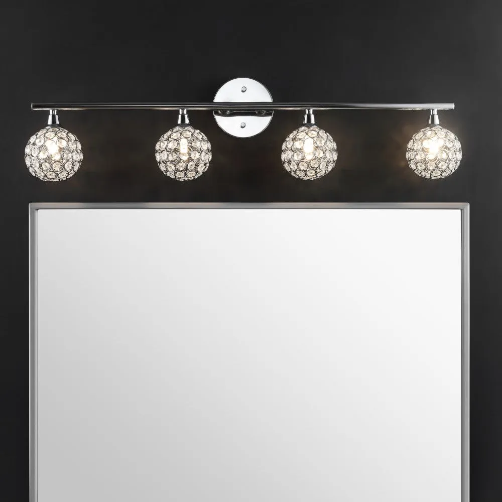 Angelo Iron/Glass Contemporary Glam LED Vanity Light