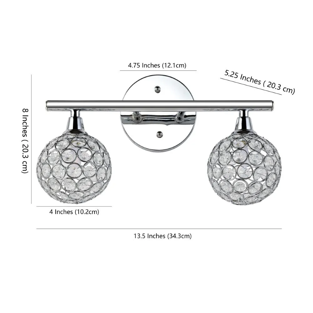 Angelo Iron/Glass Contemporary Glam LED Vanity Light