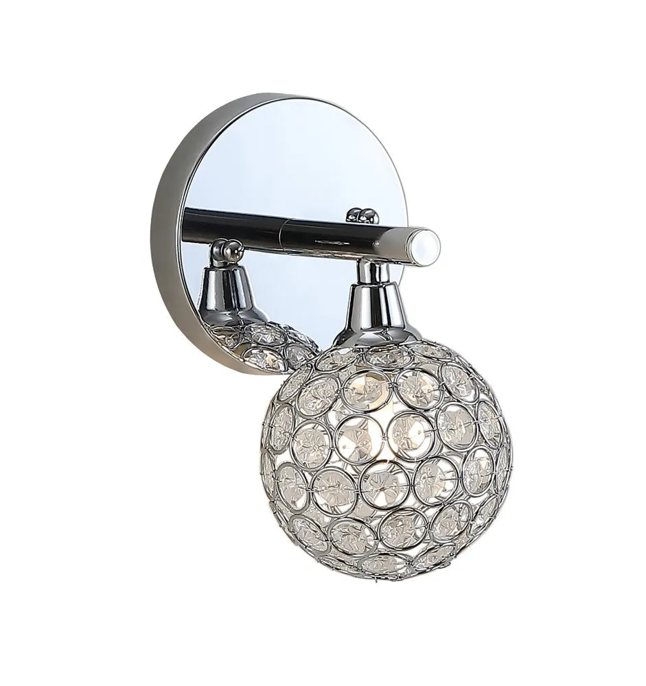 Angelo Iron/Glass Contemporary Glam LED Vanity Light