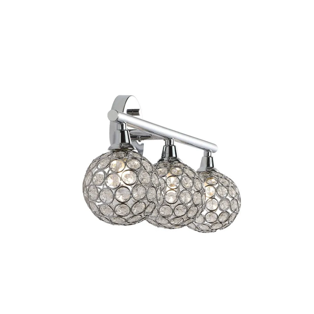 Angelo Iron/Glass Contemporary Glam LED Vanity Light