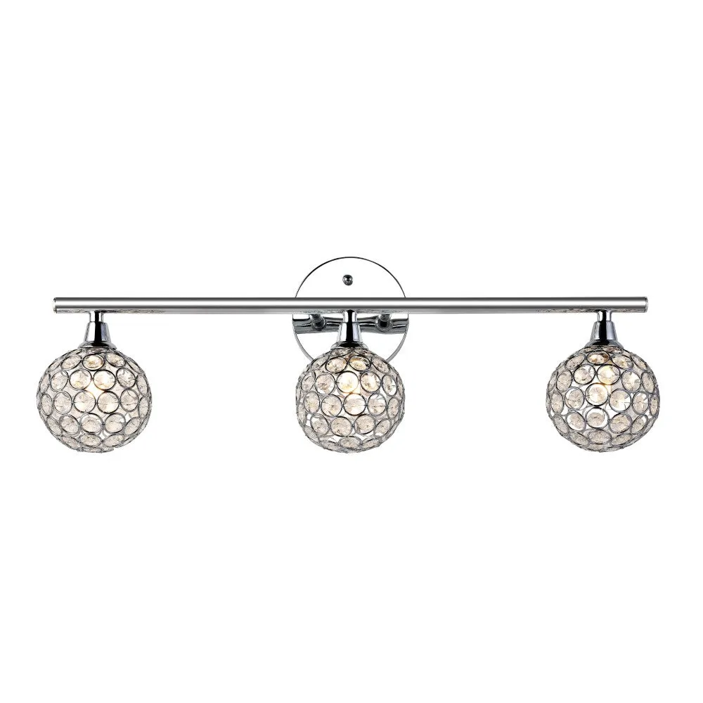 Angelo Iron/Glass Contemporary Glam LED Vanity Light