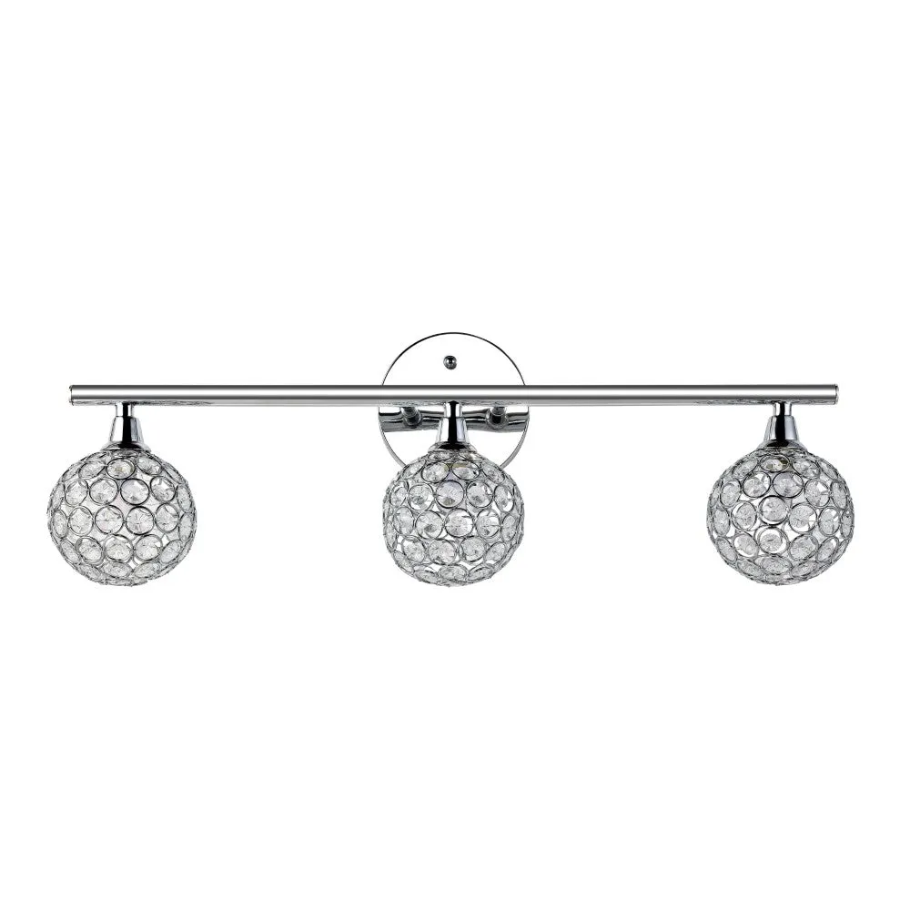 Angelo Iron/Glass Contemporary Glam LED Vanity Light