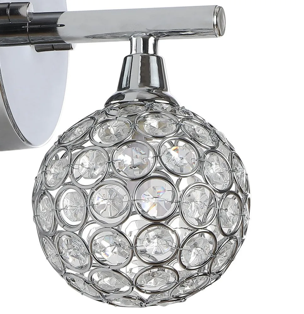 Angelo Iron/Glass Contemporary Glam LED Vanity Light