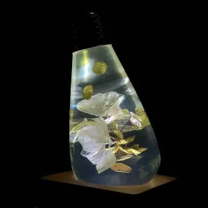 Artistic LED Lamp - White Hydrangea