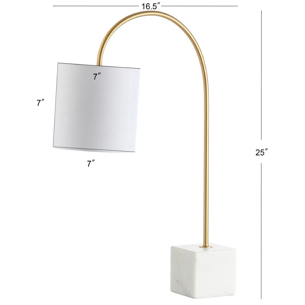 Avianna 25" Marble/Brass LED Table Lamp