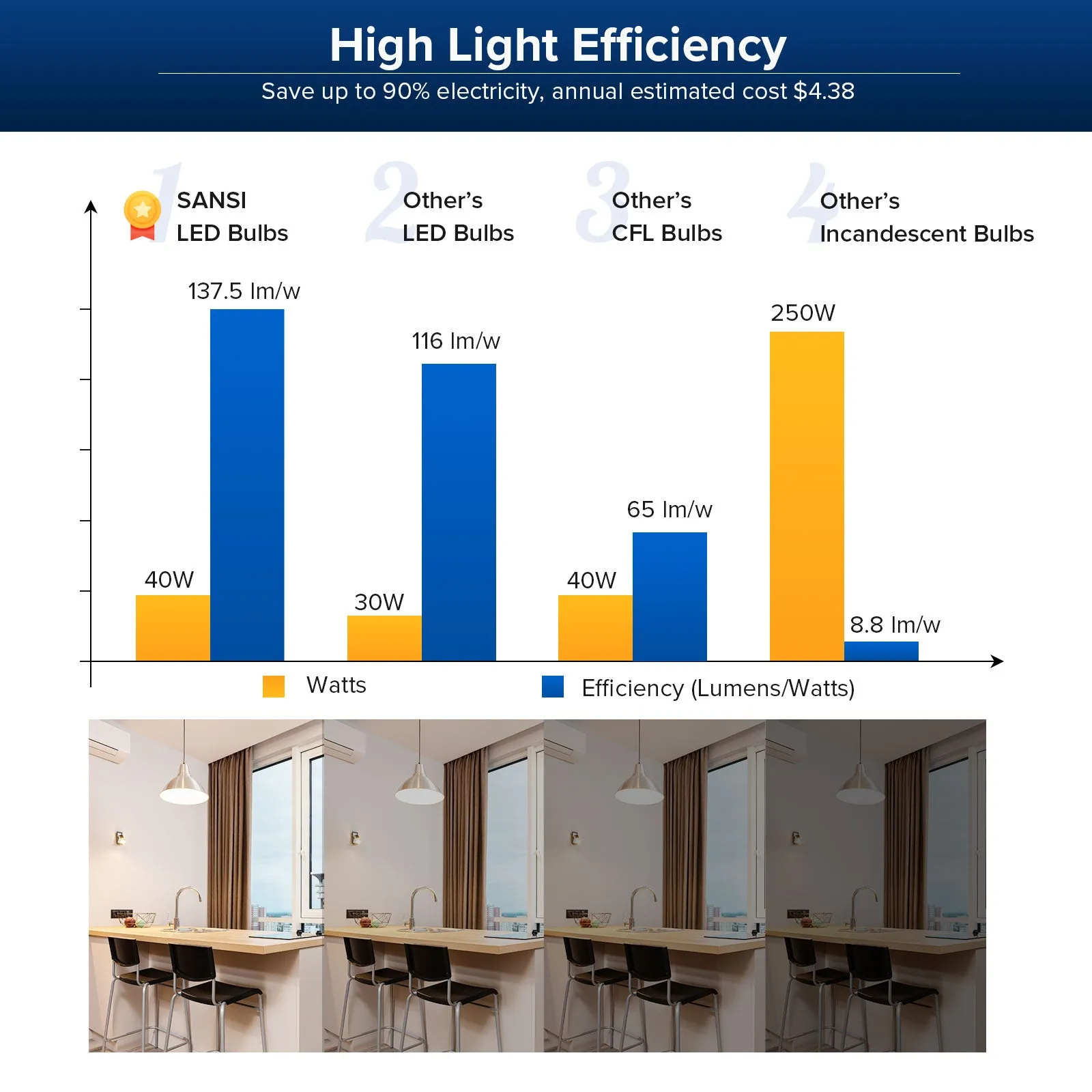 BR30 40W LED Light Bulb