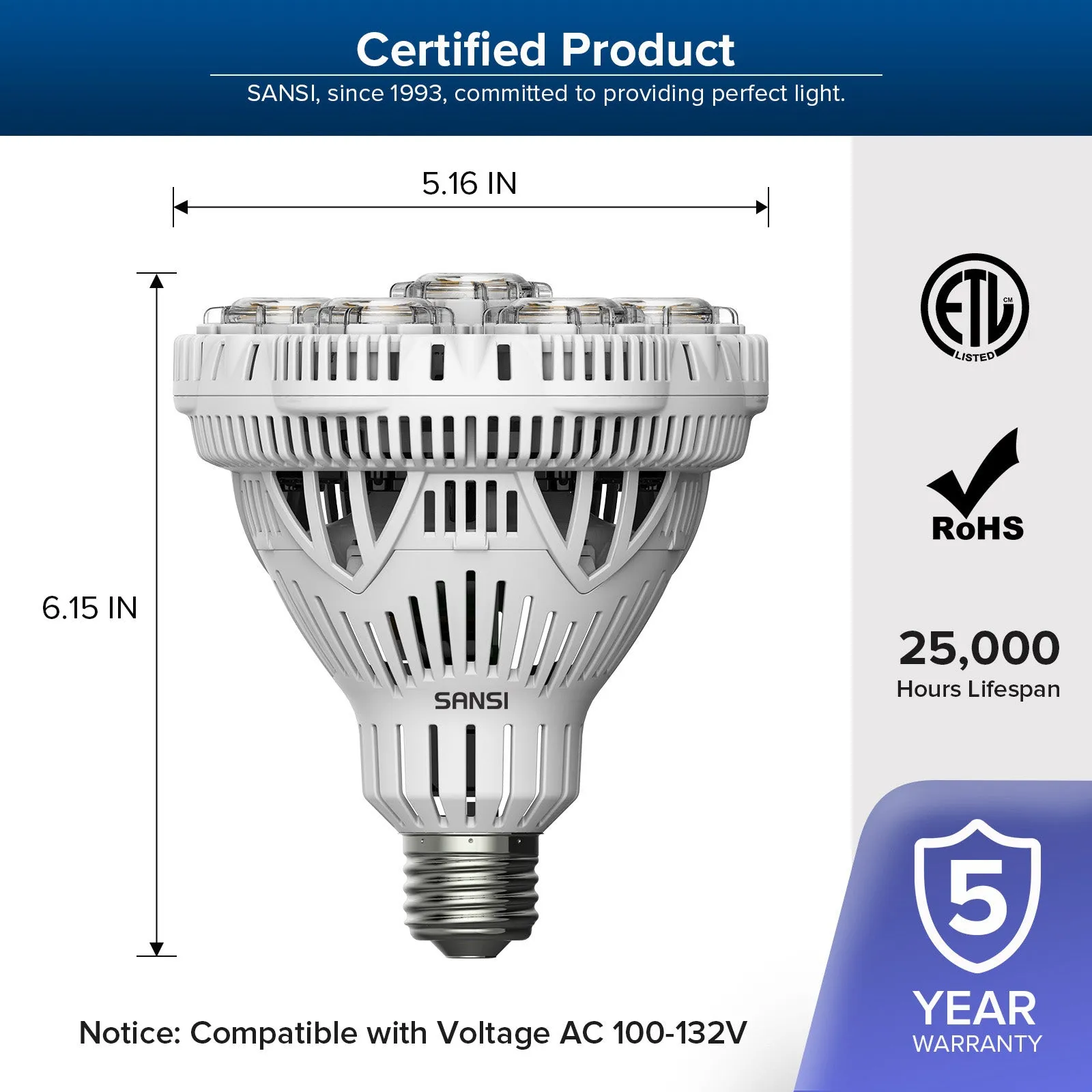 BR30 40W LED Light Bulb