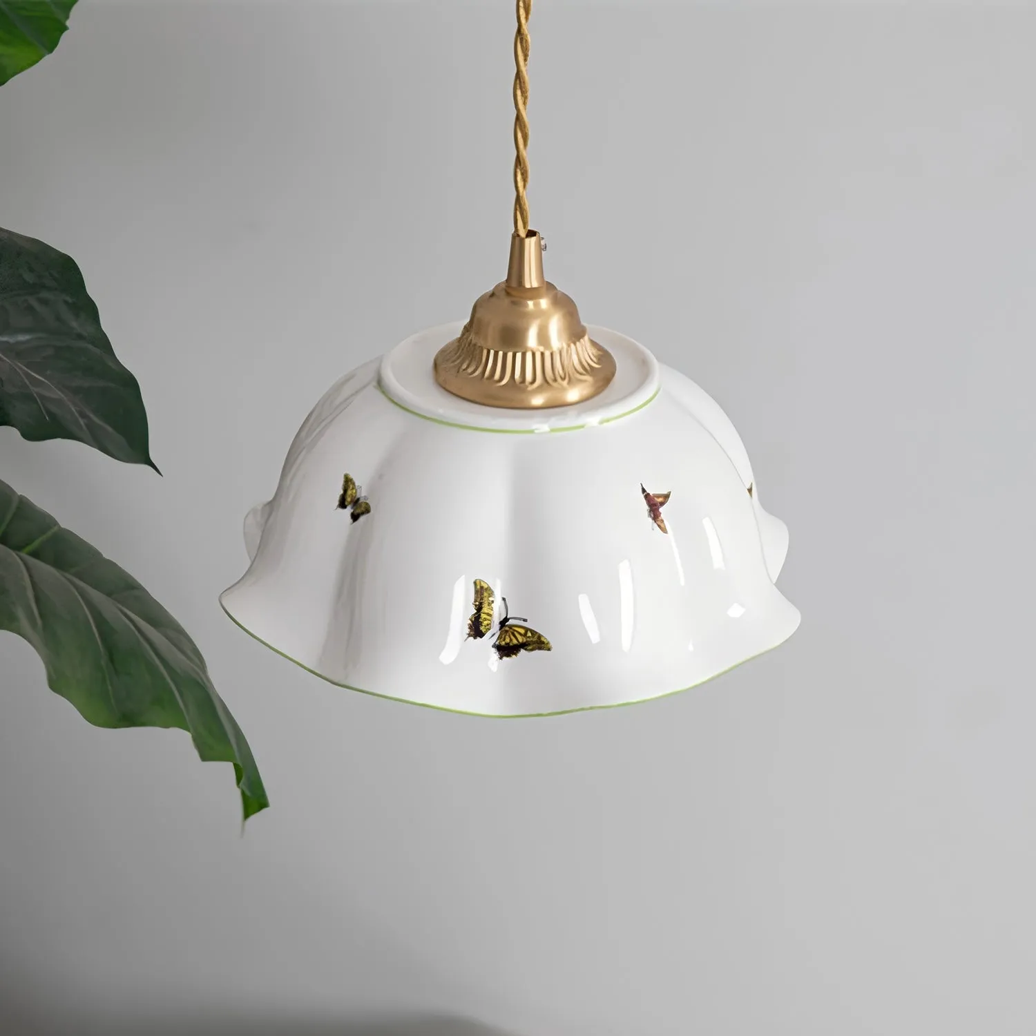 Butterfly Ceramic Pendant Lamp