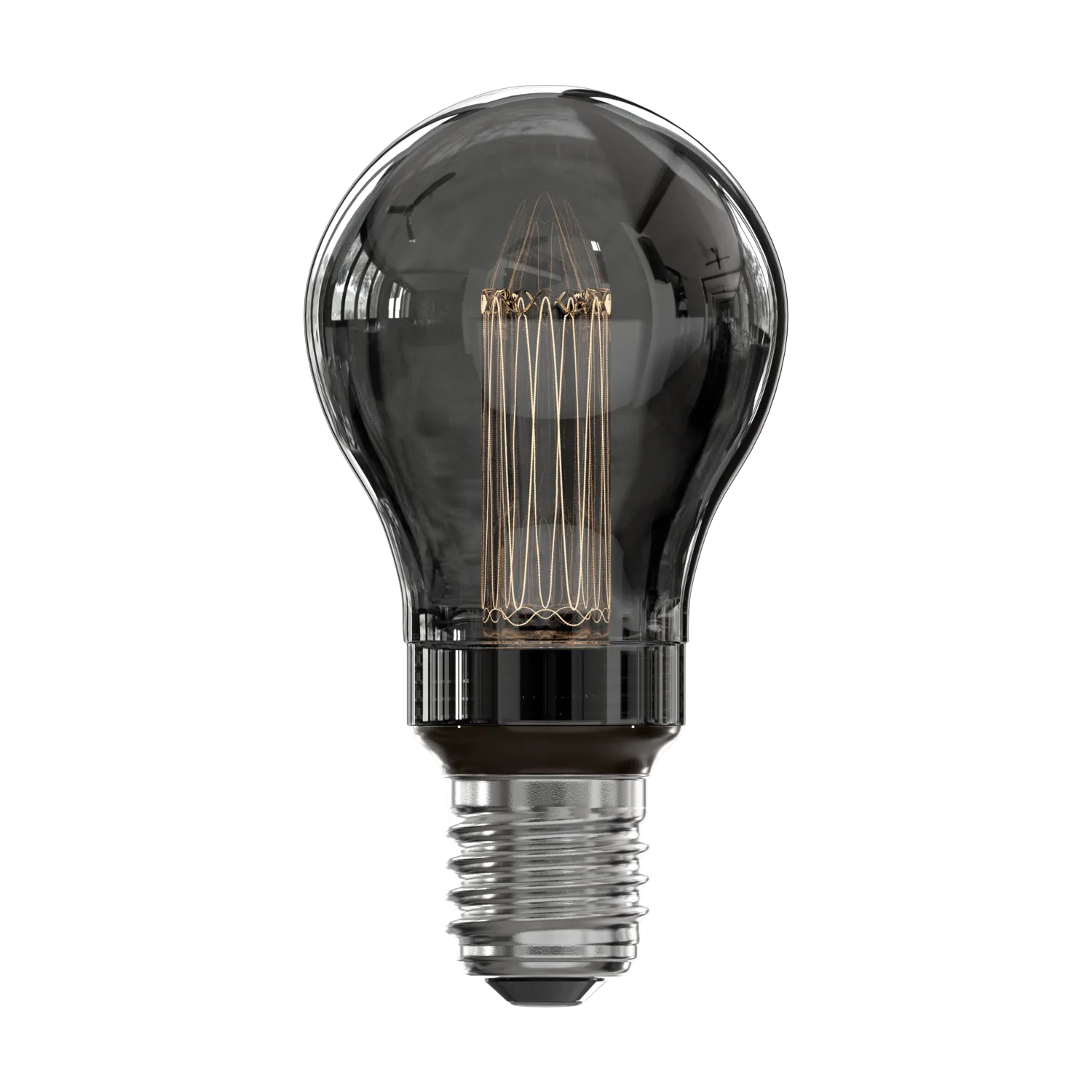 Calex Crown Series Filament LED Lamp - E27 - A60 - Titanium - 3.5W - Dimmable