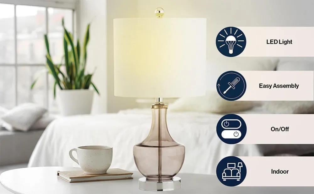 Carlos 20" Mini Glass LED Table Lamp