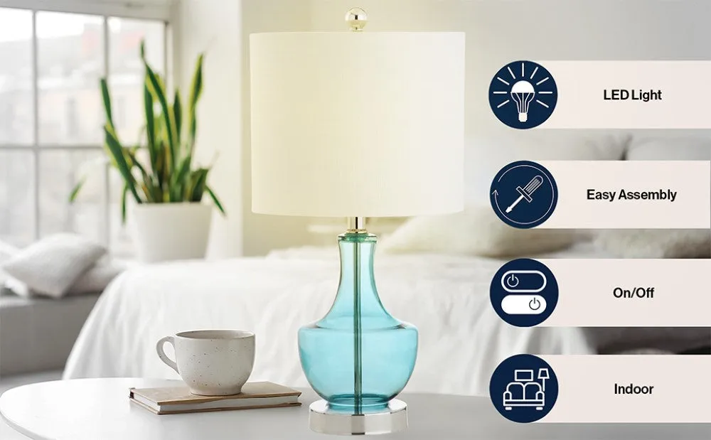 Carlos 20" Mini Glass LED Table Lamp