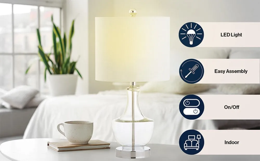 Carlos 20" Mini Glass LED Table Lamp