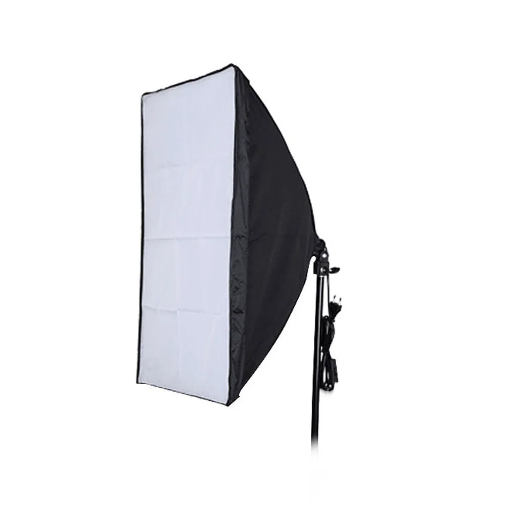 Collapsible 50x70cm Rectangle Soft Box Light With E27 Bulb Fitting