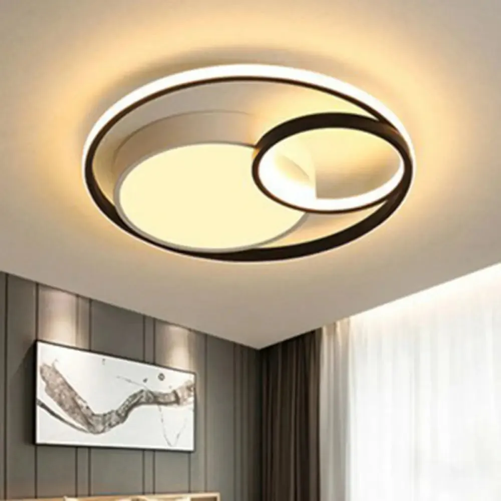 Contemporary Circle Acrylic LED Ceiling Light for Study Room