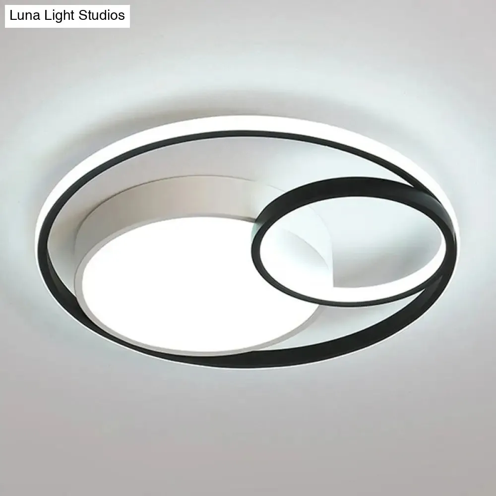 Contemporary Circle Acrylic LED Ceiling Light for Study Room