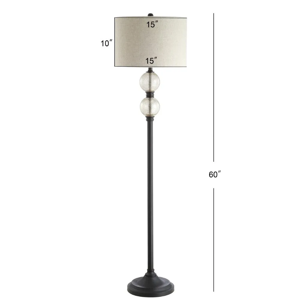 Dolorosa 60" Glass/Metal LED Floor Lamp