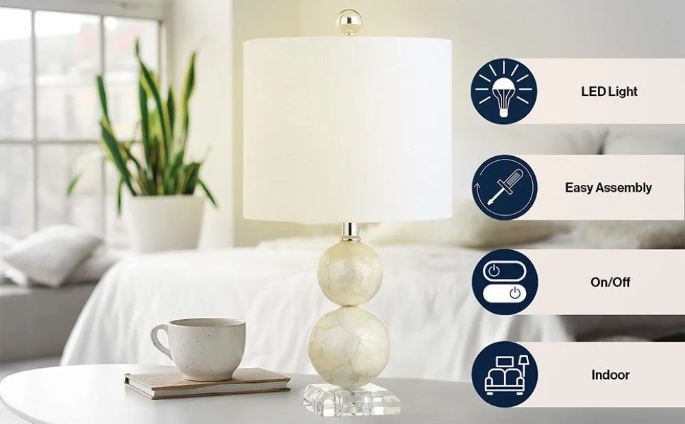 Emma 19" Seashell LED Table Lamp