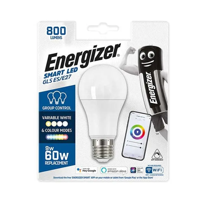 Energizer 9W Smart Led E27 Glass Bulb