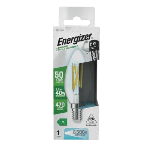 Energizer CANDLE E14 LED Bulb - 2.2w - 6500K- 470lm