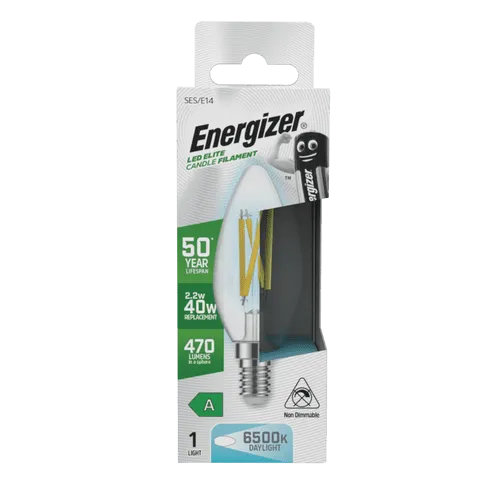 Energizer CANDLE E14 LED Bulb - 2.2w - 6500K- 470lm