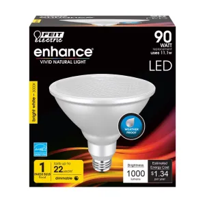 Feit PAR38 E26 (Medium) LED Bulb Bright White 90 Watt Equivalence 1 pk