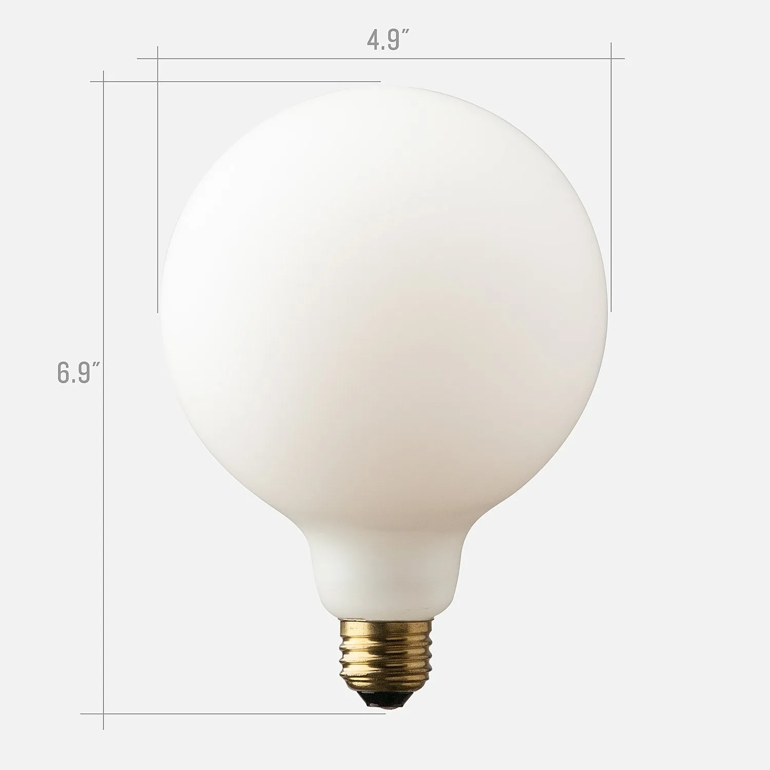 G40 Matte Porcelain LED Bulb