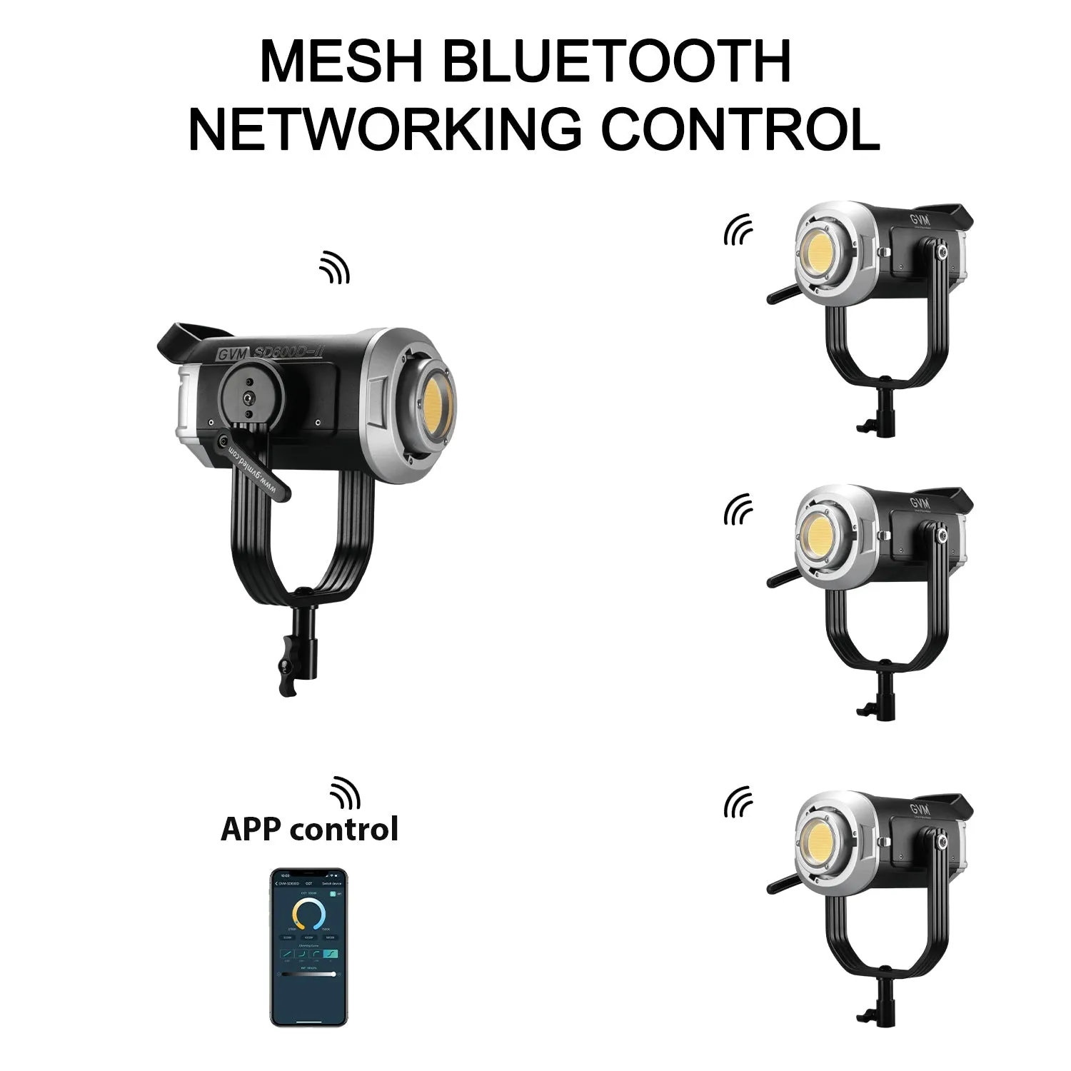 GVM SD600D-II 600W Upgraded  Bi-Color LED Video Light