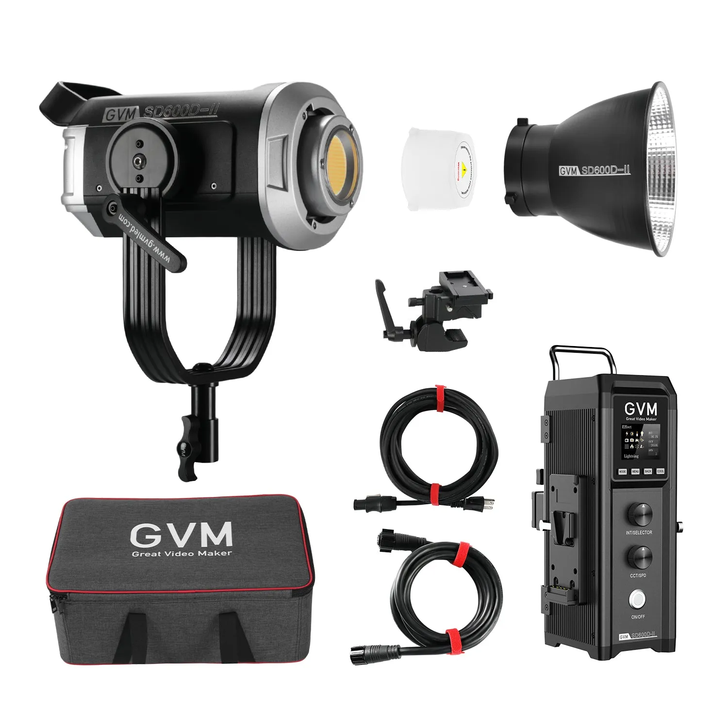 GVM SD600D-II 600W Upgraded  Bi-Color LED Video Light