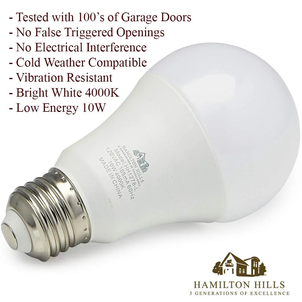 Hamilton Hills Garage Door LED Bulbs | Replacement Lights for Opener Damp Weather