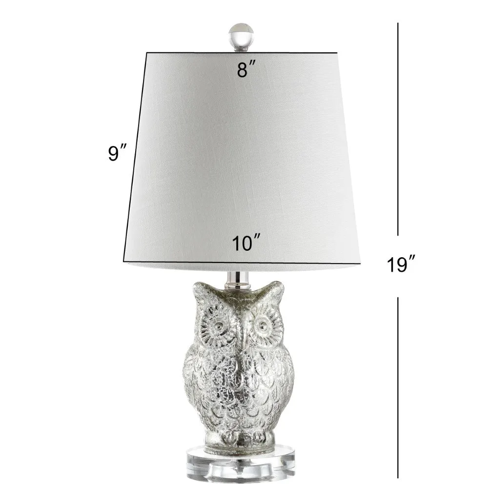 Hanna 19" Glass/Crystal LED Table Lamp