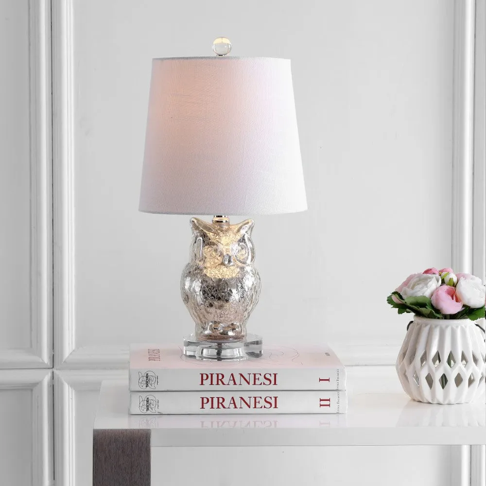 Hanna 19" Glass/Crystal LED Table Lamp