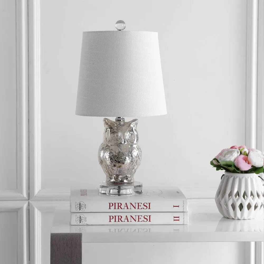 Hanna 19" Glass/Crystal LED Table Lamp