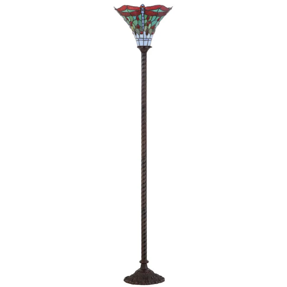 Heidi Tiffany-Style 71" Torchiere LED Floor Lamp