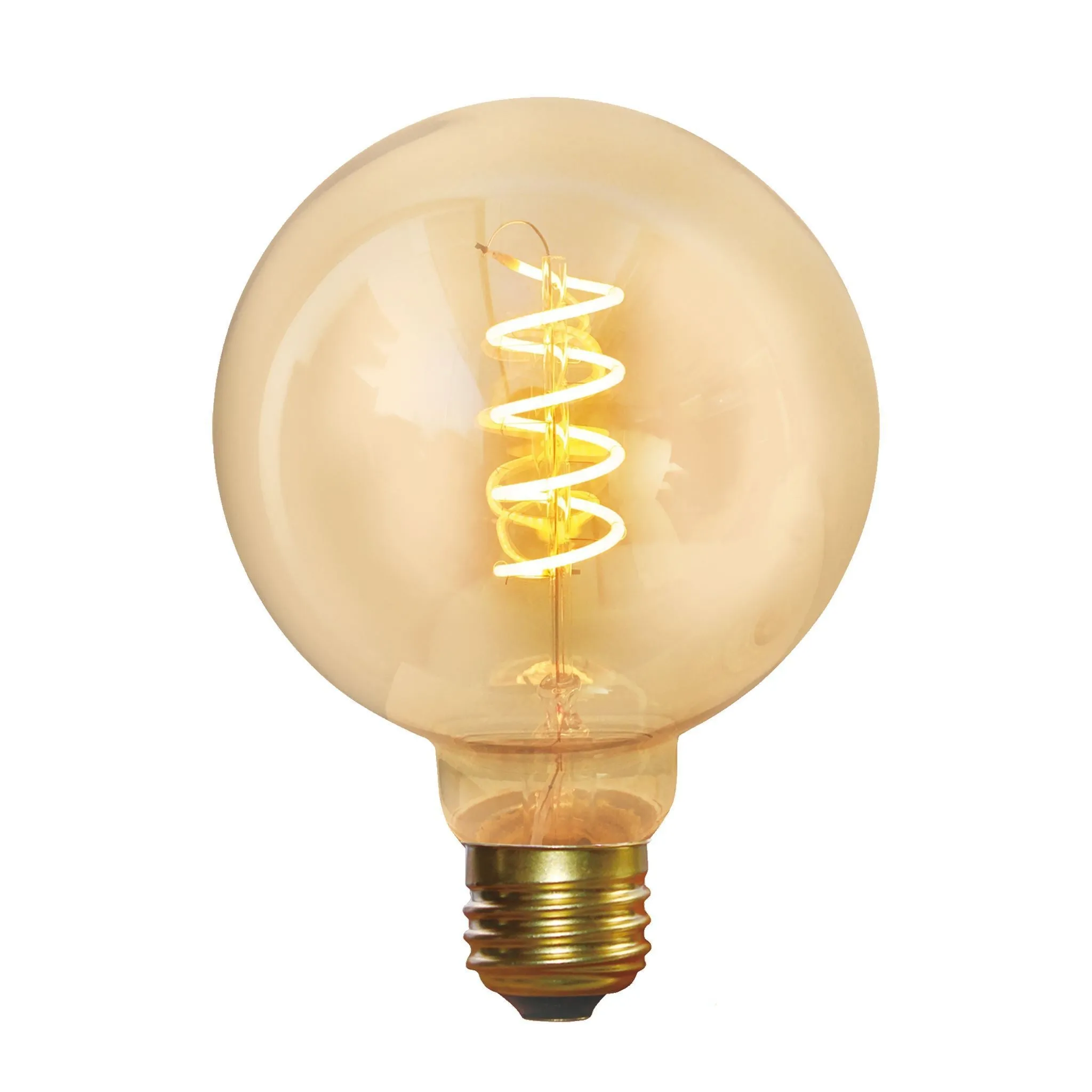 Industville Vintage LED Spiral  Edison Bulb - 5W E27 Small Globe G95