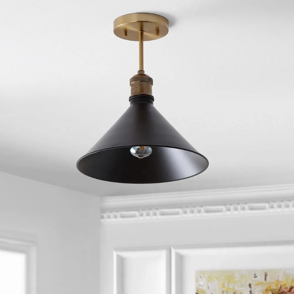 Ivo 11" Metal LED Semi-Flush Mount