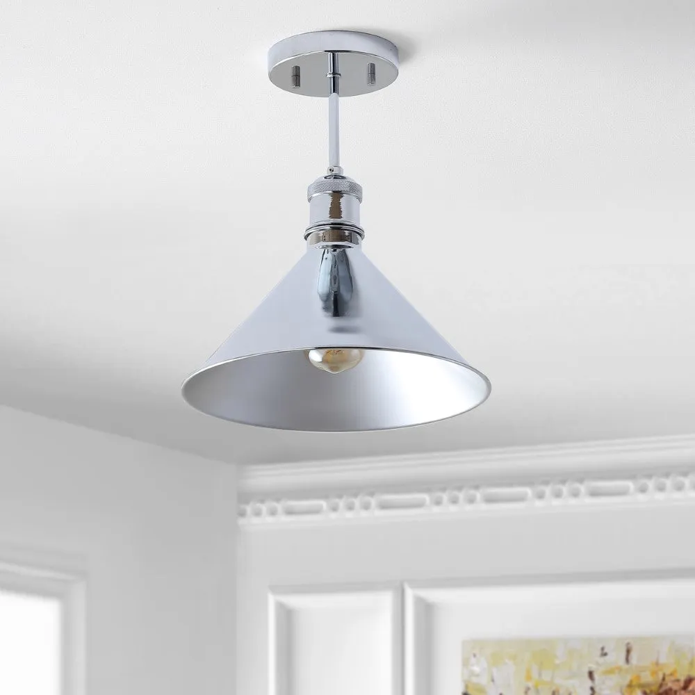 Ivo 11" Metal LED Semi-Flush Mount