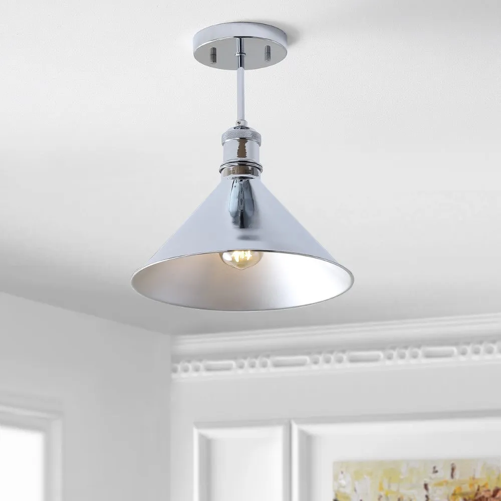 Ivo 11" Metal LED Semi-Flush Mount